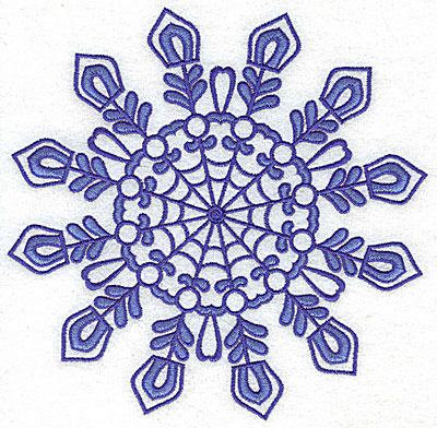 Embroidery Design: Snowflake 2 jumbo 6.95w X 6.86h