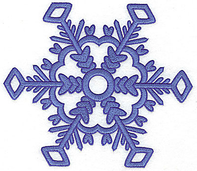 Embroidery Design: Snowflake 10 jumbo 6.97w X 6.05h