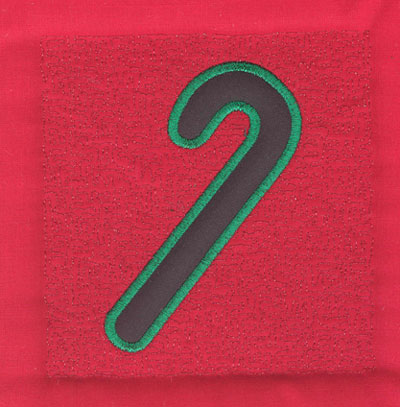 Embroidery Design: 4 inch Candy Cane3.89w X 4.03h