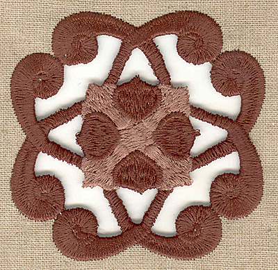Embroidery Design: Cutwork pattern large 3.36w X 3.36h