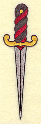 Embroidery Design: Dagger large 2.10w X 6.87h
