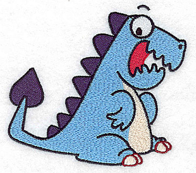 Embroidery Design: Dinosaur A large  4.59w X 4.21h