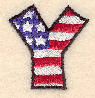 Embroidery Design: Y large  2.04"h x 2.00"w