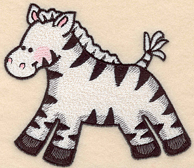 Embroidery Design: Zebra large4.32"	H x 5.00"W