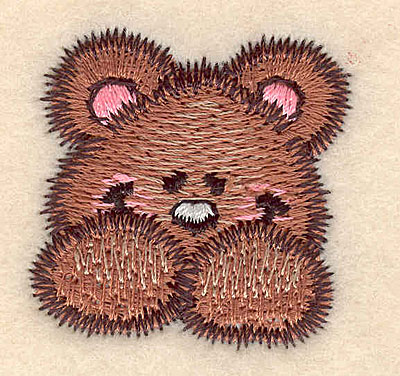 Embroidery Design: Teddy bear large 1.56"w X 1.57"h