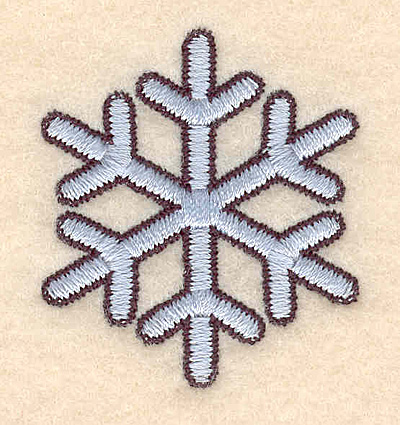 Embroidery Design: Snowflake A1.67"H x 1.68"W