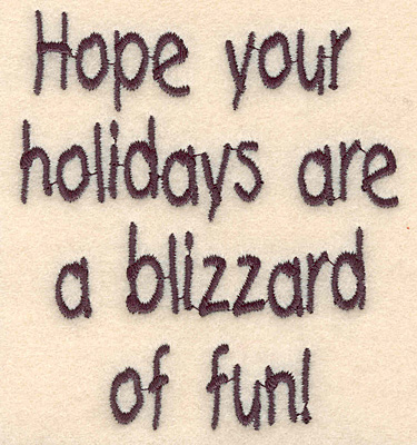 Embroidery Design: Holiday blizzard large3.79"H x 3.40"W