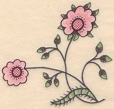 Embroidery Design: Colonial Design 104 Small 4.99" x 5.32"