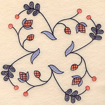 Embroidery Design: Colonial Design 130 7.47" x 7.47"