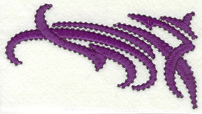 Embroidery Design: Paisley N Large  3.84" x 6.86'"