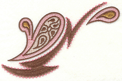 Embroidery Design: Paisley T large6.76w X 4.43h