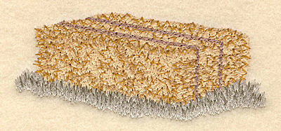 Embroidery Design: Hay Bale3.89w X 1.76h
