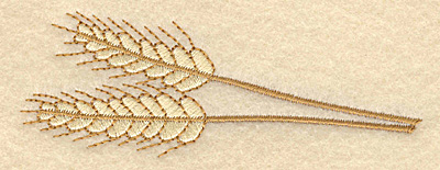 Embroidery Design: Wheat sheaf3.90w X 1.45h