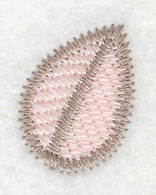 Embroidery Design: Leaf mini  1.09"h x 0.85"w