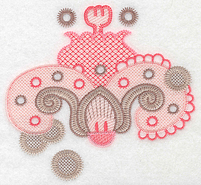 Embroidery Design: Design B large  5.54"h x 5.99"w