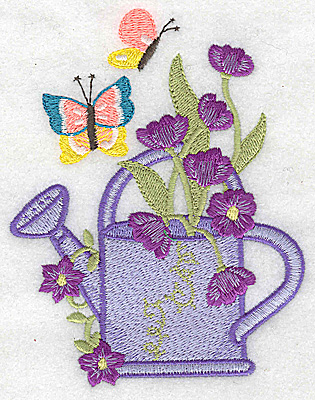 Embroidery Design: Watering Can D large 3.86w X 4.96h