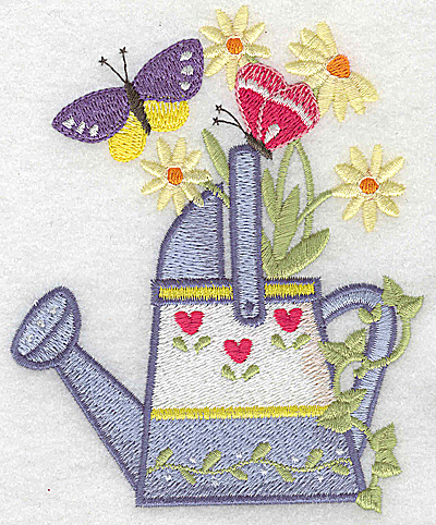 Embroidery Design: Watering Can E large 4.04w X 4.93h