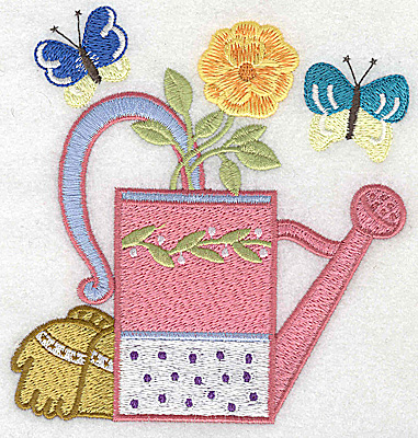 Embroidery Design: Watering Can F large 4.72w X 4.96h