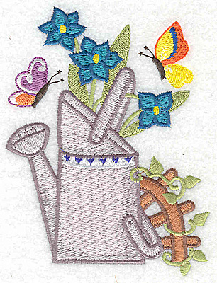 Embroidery Design: Watering Can G large 3.75w X 4.91h