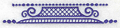 Embroidery Design: Elegant border 4 large 4.93w X 0.89h