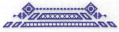 Embroidery Design: Elegant border 9 large 4.95w X 1.10h