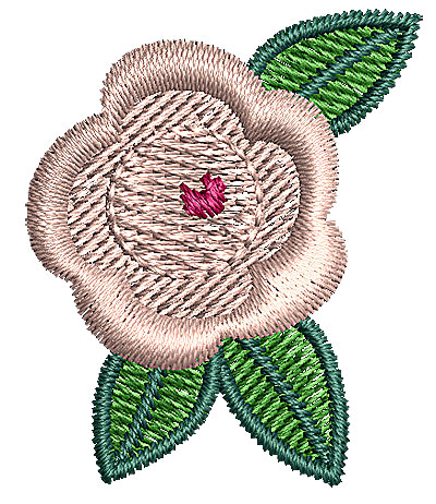 Embroidery Design: Flower 2 1.11w X 1.34h