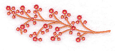 Embroidery Design: Berries and twigs3.24w X 1.23h