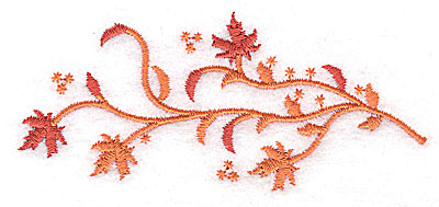 Embroidery Design: Twigs and leaves 3.81w X 1.67h