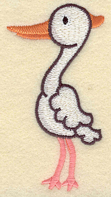 Embroidery Design: Egret2.03w X 3.88h