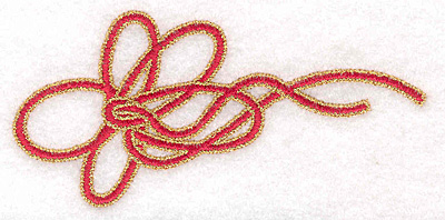 Embroidery Design: Bow 3.90"w X 1.86"h