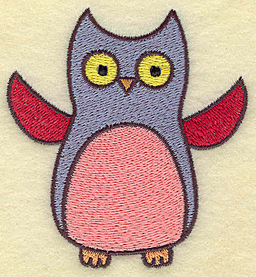 Embroidery Design: Owl 3.15w X 3.39h