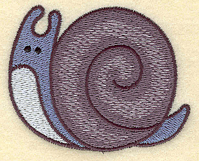 Embroidery Design: Snail  3.03w X 2.42h