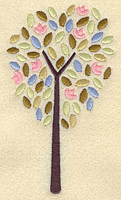 Embroidery Design: Tree 2.81w X 4.95h