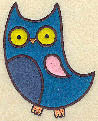 Embroidery Design: Owl (Four appliques) 6.23w X 4.91h