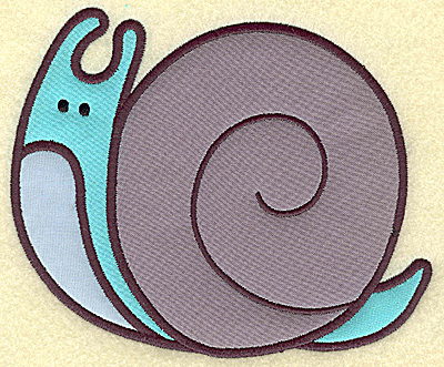 Embroidery Design: Snail (Triple applique} 6.28w X 4.99h