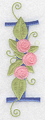 Embroidery Design: I large  1.54w X 4.82h
