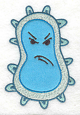 Embroidery Design: Germ B Applique3.87H x 2.65W