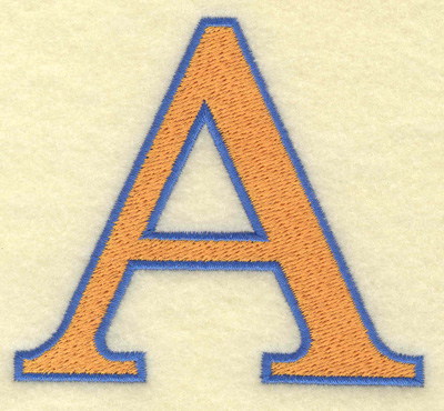 Embroidery Design: Alpha large  3.40w X 3.03h