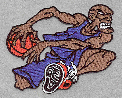 Embroidery Design: Basketball player3.90w X 3.24h