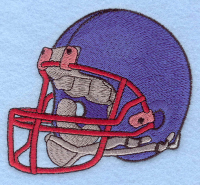 Embroidery Design: Football helmet3.90w X 3.48h