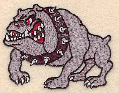 Embroidery Design: Bulldog small 3.80"w X 2.92"h