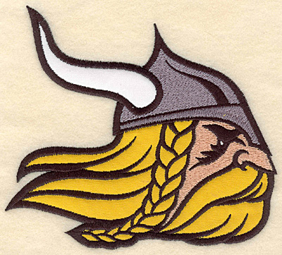 Embroidery Design: Viking warrior medium double applique 5.64"w X 5.00"h