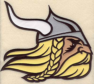 Embroidery Design: Viking warrior large four applique 8.46"w X 7.51"h