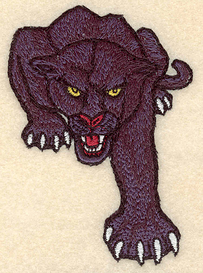 Embroidery Design: Panther small 2.64"w X 3.81"h