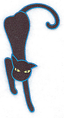 Embroidery Design: Black cat large 2.81w X 4.98h
