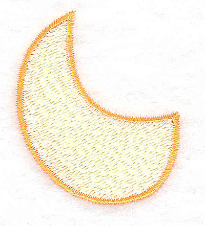 Embroidery Design: Moon 1.61w X 1.94h