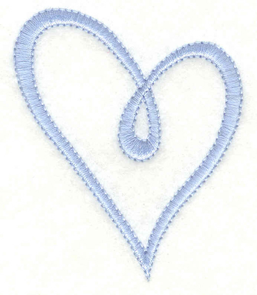 Embroidery Design: Heart2.04w X 2.52h