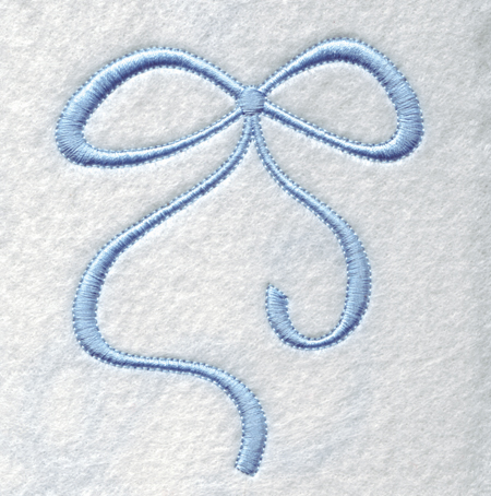 Embroidery Design: Bow3.31w X 3.90h