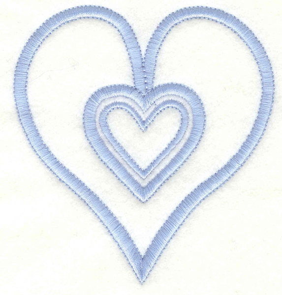 Embroidery Design: Hearts3.63w X 3.90h
