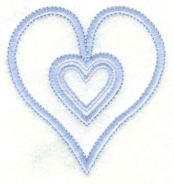 Embroidery Design: Hearts small2.33w X 2.50h